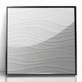 Timeless Textures Abstract Wall Art – Wavy Layered White Pattern