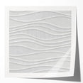 Timeless Textures Abstract Wall Art – Wavy Layered White Pattern