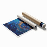 Elegant Fluid Abstract Wall Art – Modern Fluid Art Prints Canvas