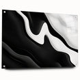 Contemporary Abstract Art Pieces – Fluid Black & White Contrast