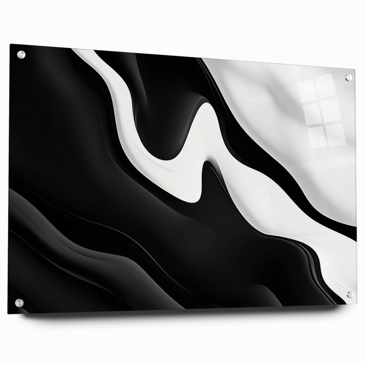 Contemporary Abstract Art Pieces – Fluid Black & White Contrast