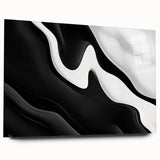 Contemporary Abstract Art Pieces – Fluid Black & White Contrast