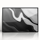 Contemporary Abstract Art Pieces – Fluid Black & White Contrast