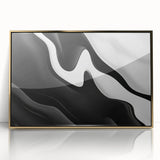 Contemporary Abstract Art Pieces – Fluid Black & White Contrast