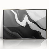 Contemporary Abstract Art Pieces – Fluid Black & White Contrast