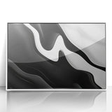 Contemporary Abstract Art Pieces – Fluid Black & White Contrast