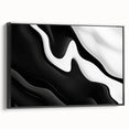 Contemporary Abstract Art Pieces – Fluid Black & White Contrast