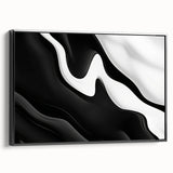 Contemporary Abstract Art Pieces – Fluid Black & White Contrast