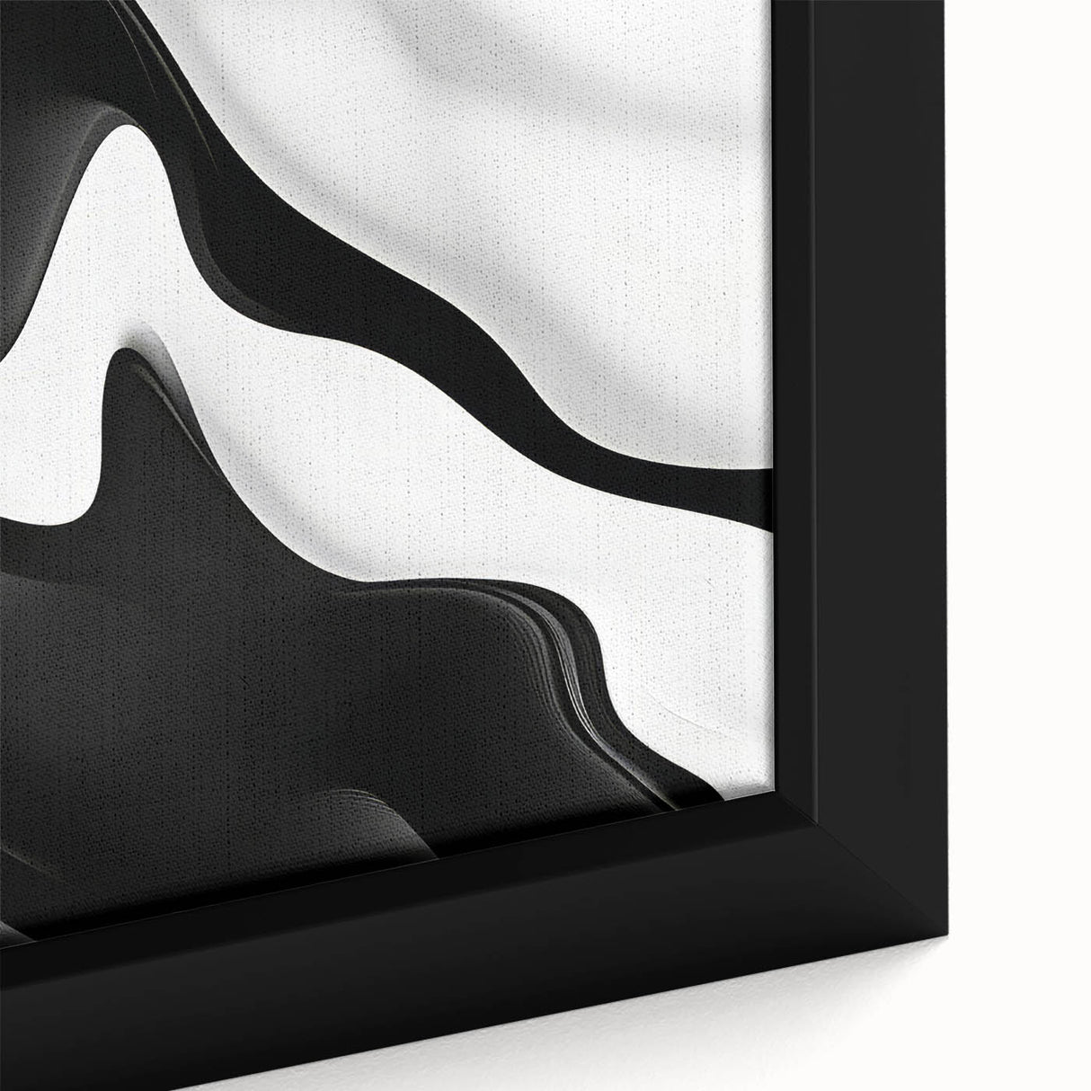 Contemporary Abstract Art Pieces – Fluid Black & White Contrast