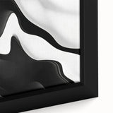 Contemporary Abstract Art Pieces – Fluid Black & White Contrast