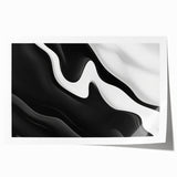 Contemporary Abstract Art Pieces – Fluid Black & White Contrast