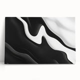Contemporary Abstract Art Pieces – Fluid Black & White Contrast