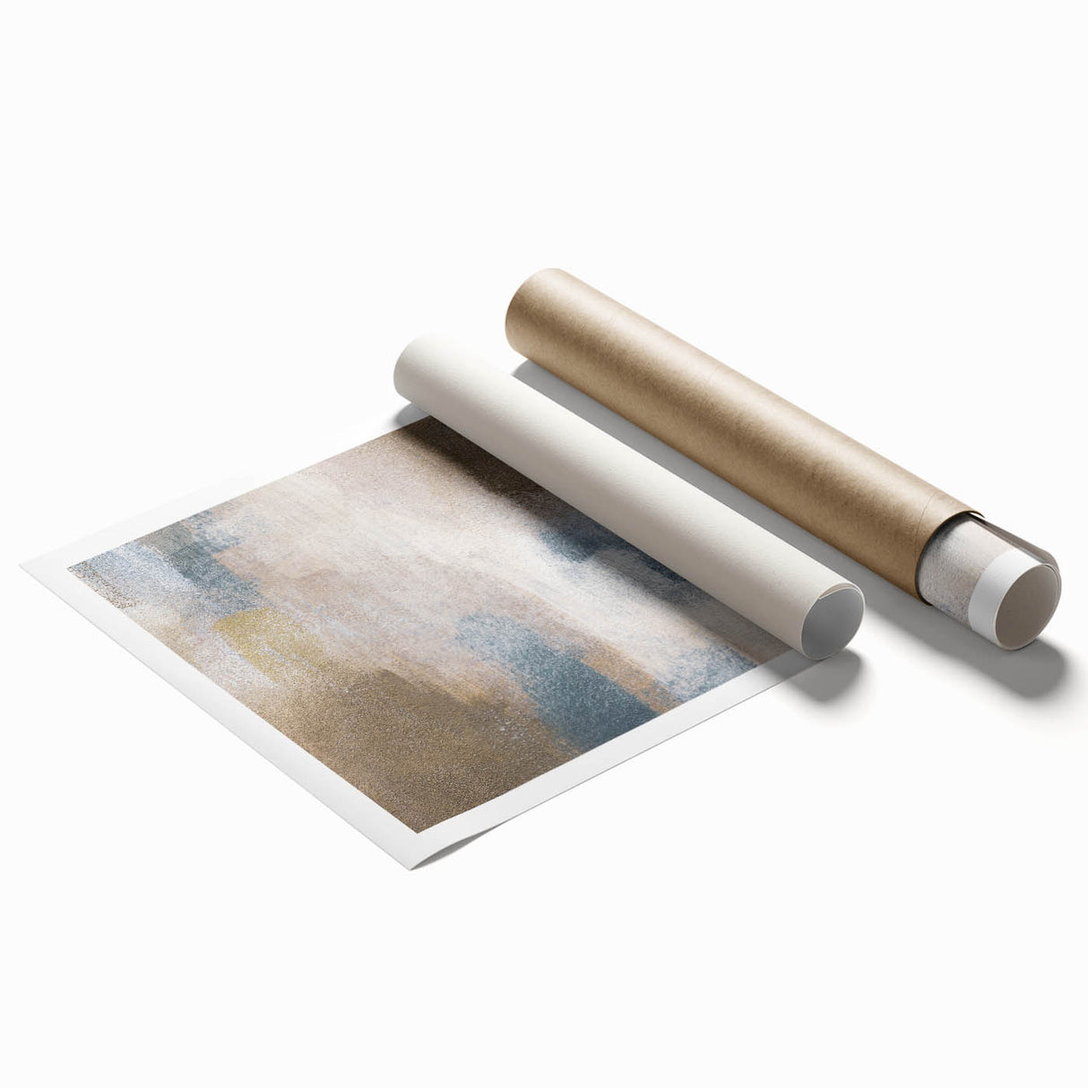 Neutral Abstract Prints – Soft Earth Tone Modern Wall Art Design