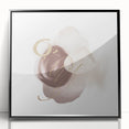 Abstract Geometric Framed Art – Minimalist Beige & Gold Wall Decor