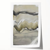 Minimalist Abstract Wall Art - Earthy Tones and Textured Brushstrokes