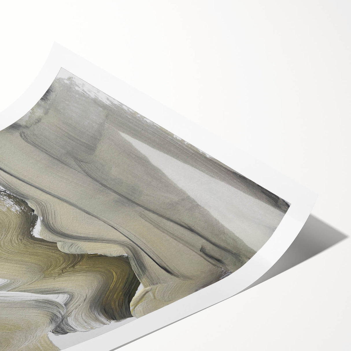 Minimalist Abstract Wall Art - Earthy Tones and Textured Brushstrokes