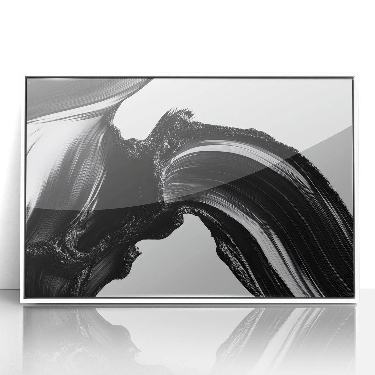 Bold Abstract Wall Art Collection – Expressive Black Brush Strokes