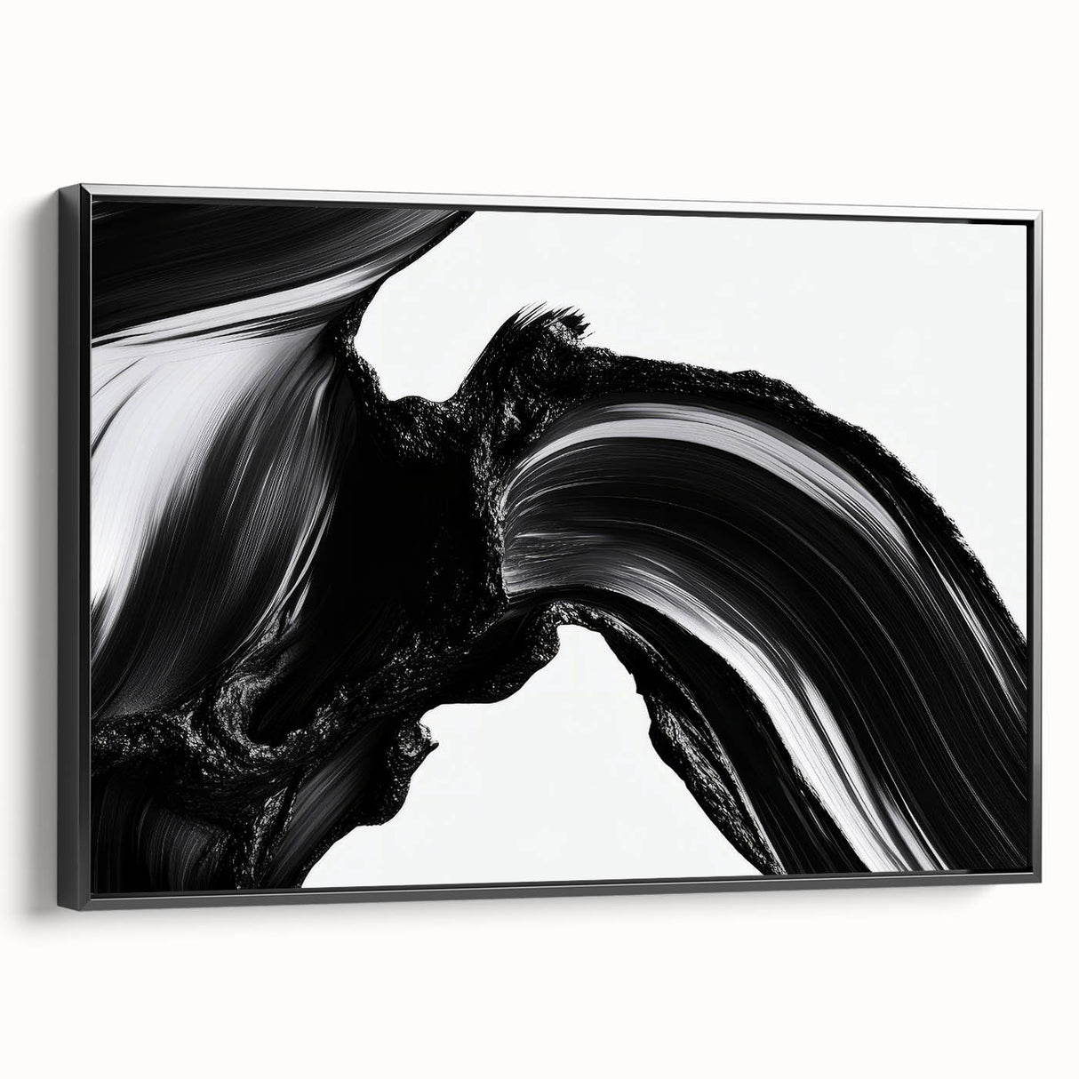 Bold Abstract Wall Art Collection – Expressive Black Brush Strokes