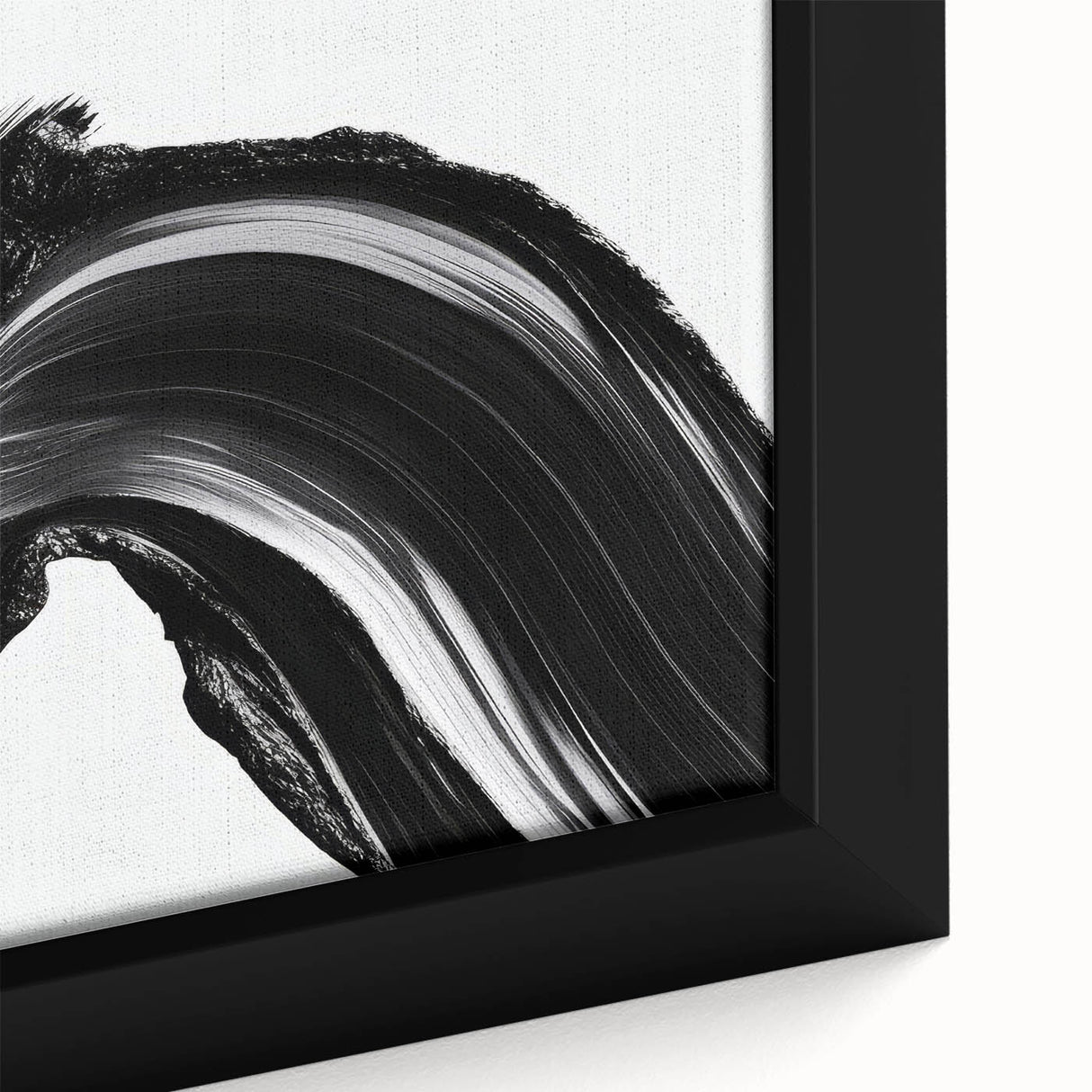 Bold Abstract Wall Art Collection – Expressive Black Brush Strokes