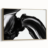 Bold Abstract Wall Art Collection – Expressive Black Brush Strokes