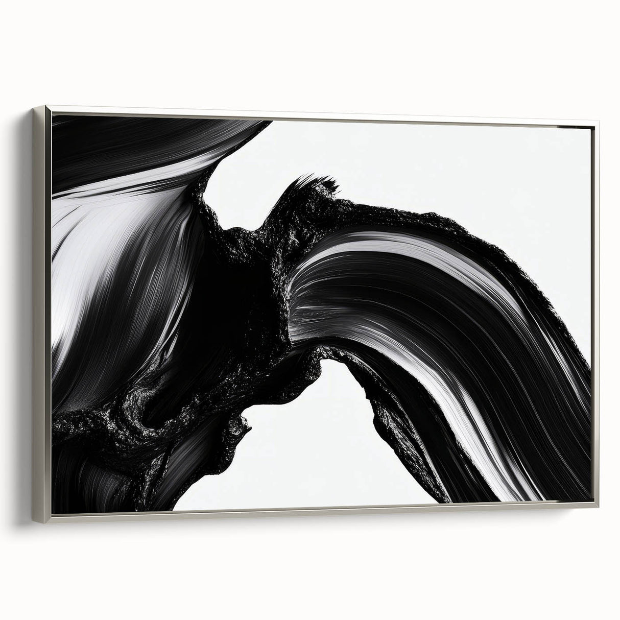 Bold Abstract Wall Art Collection – Expressive Black Brush Strokes