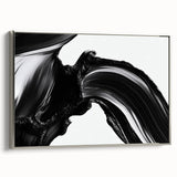 Bold Abstract Wall Art Collection – Expressive Black Brush Strokes