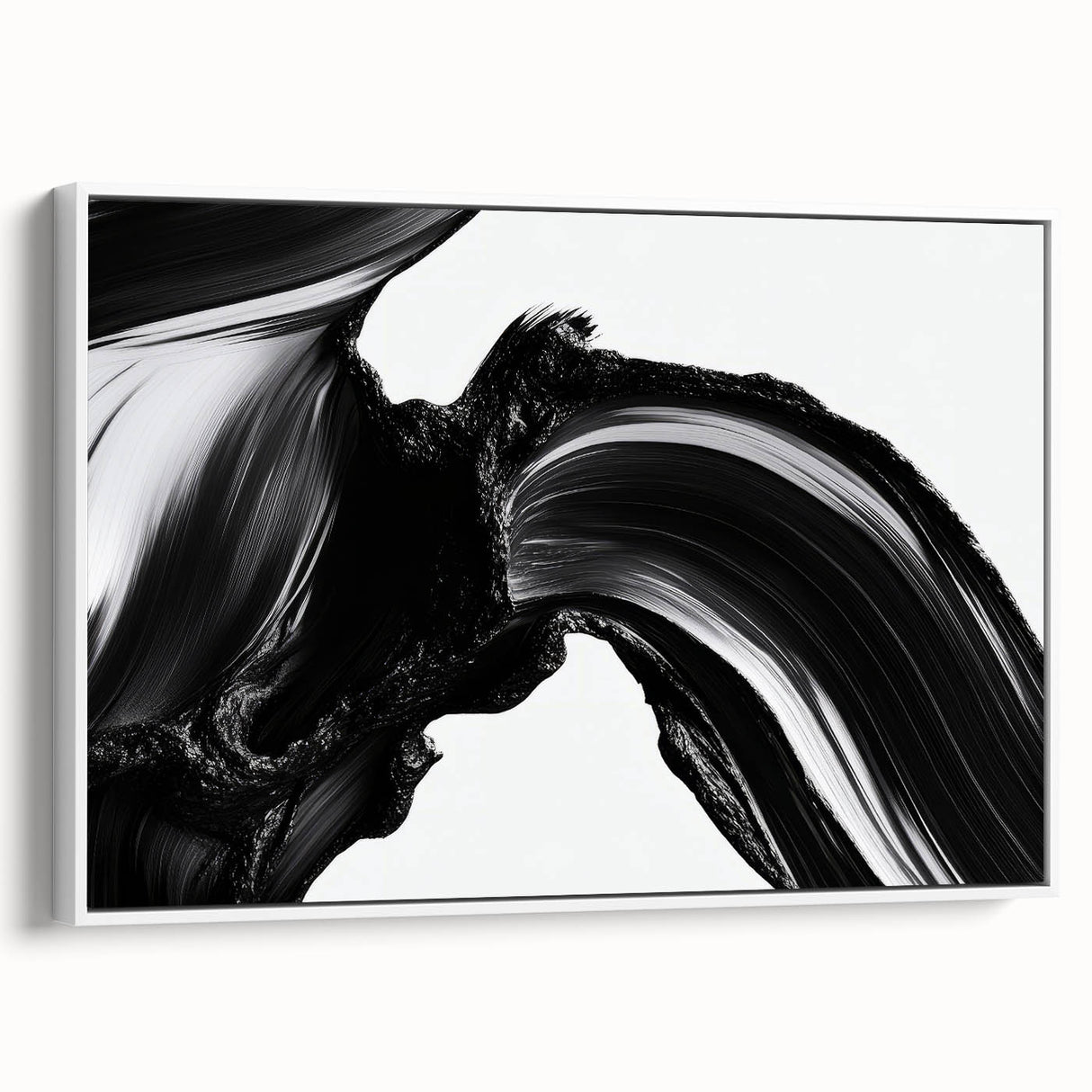 Bold Abstract Wall Art Collection – Expressive Black Brush Strokes