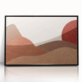 Peaceful Scenery Framed Art – Abstract Desert Sunset