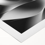 Modern Monochrome Abstract Wall Art – Bold Black and White Waves