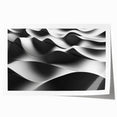 Modern Monochrome Abstract Wall Art – Bold Black and White Waves