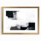 Earthen Harmony Abstracts - Black and White Wall Art
