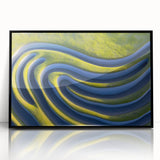 Abstract Minimalist Landscape Art – Modern Organic Waves Print