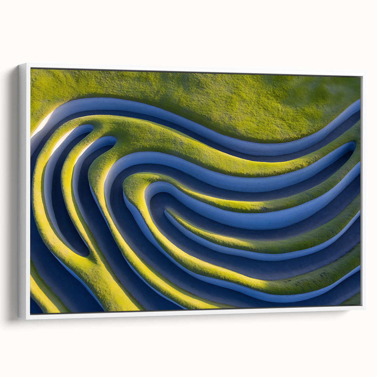 Abstract Minimalist Landscape Art – Modern Organic Waves Print