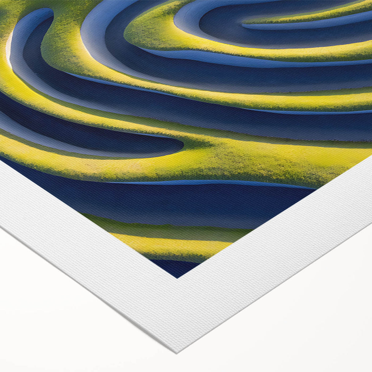 Abstract Minimalist Landscape Art – Modern Organic Waves Print