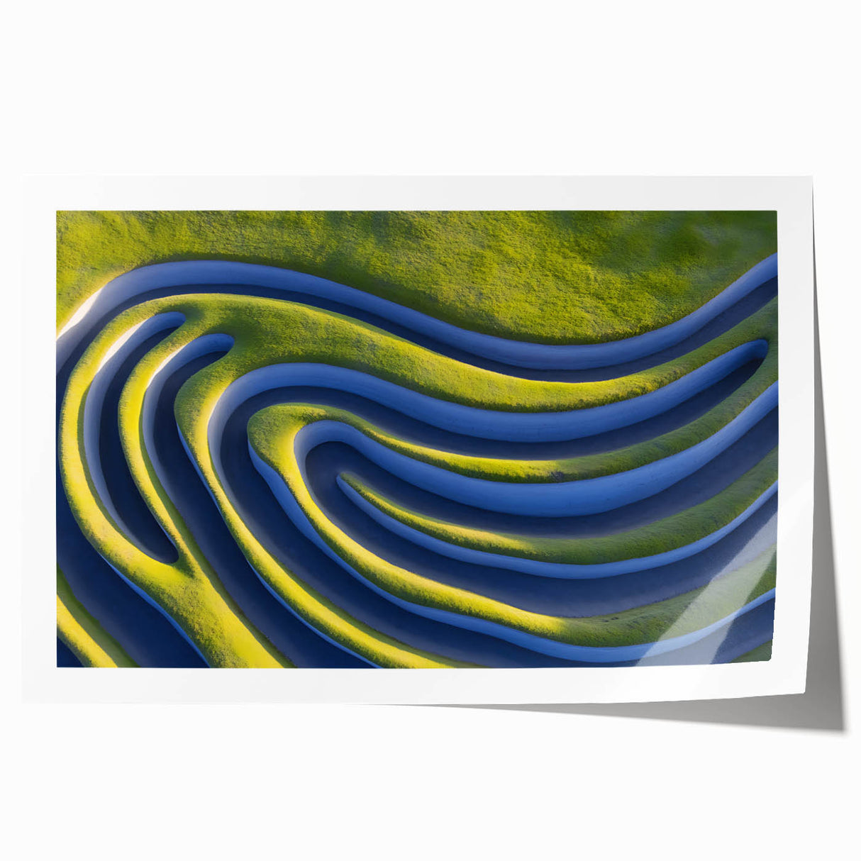 Abstract Minimalist Landscape Art – Modern Organic Waves Print