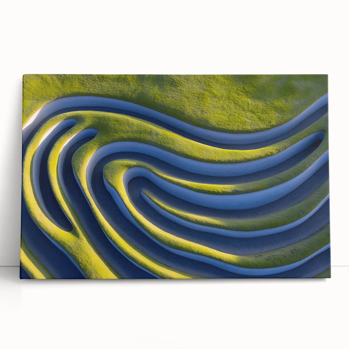 Abstract Minimalist Landscape Art – Modern Organic Waves Print
