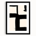 Minimalist Black and White Abstract Wall Art - Modern Canvas Print