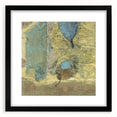 Modern Abstract Canvas Prints – Elegant Gold & Aqua Textured Art