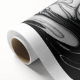 Modern Monochrome Fluid Art – Abstract Fluid Canvas Wall Decor