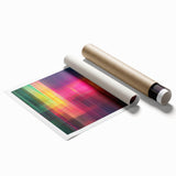 Modern Abstract Canvas Prints – Color Grid Linework Composition