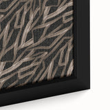 Earthen Harmony Abstracts - Fluid Organic Line Art in Black and Beige