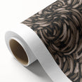 Earthen Harmony Abstracts - Swirling Organic Line Art in Black and Beige