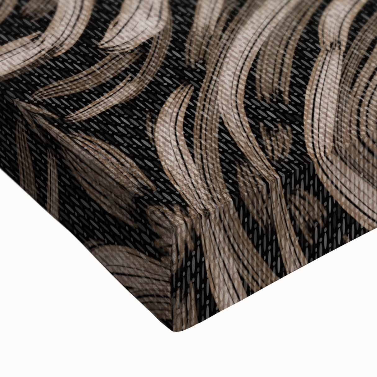 Earthen Harmony Abstracts - Swirling Organic Line Art in Black and Beige