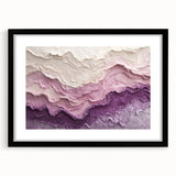 Large Abstract Wall Decor – Textured Lavender & Blush Layers