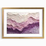 Large Abstract Wall Decor – Textured Lavender & Blush Layers