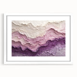Large Abstract Wall Decor – Textured Lavender & Blush Layers
