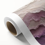 Large Abstract Wall Decor – Textured Lavender & Blush Layers