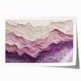 Large Abstract Wall Decor – Textured Lavender & Blush Layers