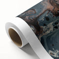 High-End Abstract Canvas Prints – Elegant Blue Gray & Gold Art