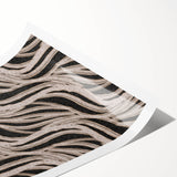 Earthen Harmony Abstracts - Flowing Line Art in Beige and Black